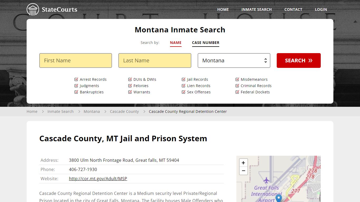 Cascade County, MT Jail and Prison System - State Courts